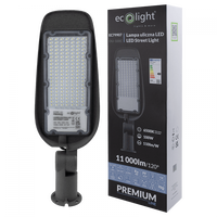 LED pouliční lampa 100W 11000lm 6500K Cold IP65 110lm/W PREMIUM Ecolight
