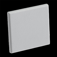 Záslepka pro Nábytkový Profil KM48, Plná Šedá Plastová LUMILED