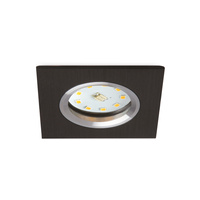 Zápustná montáž GU10 Halogenové zapuštěné bodové pletivo Black Square Kobi