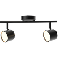 Stropní a nástěnné svítidlo s LED páskem 8.4W KUBIK 2 Black 3000K GOLDLUX (Polux)