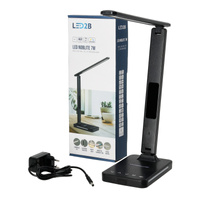 Stolní lampa LED 7W 460lm CCT 120° černá Noblite Kobi