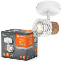 LED stropní nástěnné svítidlo Nástěnná povrchová montáž 3,4 W 230lm 3000K Teplá stmívatelná dekorativní bílá bodová zátka Ledvance