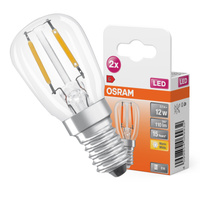 2x LED žárovka T26 Tubular E14 1,3W = 10W 110lm 2700K Warm 300° SPECIAL Osram