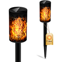 Solární zahradní lampa LED Driving Torch 39cm IP44 Dusk Sensor