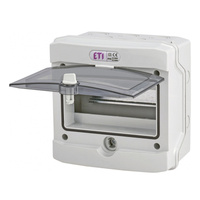 Modulární 1x8 Průhledný povrchový UV IP65 1500V DC Bílý Eti