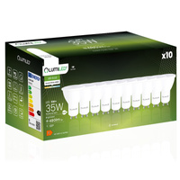 10x Žárovka LED GU10, 5W = 35W 470lm 4000K Neutrální bílá 120° LUMILED