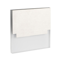 Schodišťové světlo LED 1,3W 13lm 3000K Warm Square Silver Sabik Kanlux