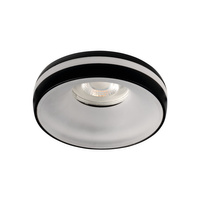 LED GU5.3 GU10 Kruhové černé halogenové stropní bodové svítidlo Eliceo Kanlux pro zápustnou montáž