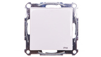Merten System M Jednoduchá zásuvka Schuko s krytkami IP44 MTN2414-0319
