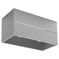 Svítidlo pro povrchovou montáž LOBO MAXI 2xG9 Obdélníkové šedé SOLLUX