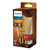 Žárovka LED Edison E27 ST64 7W = 40W 470lm 1800K Teplá bílá vlákno jantarové PHILIPS