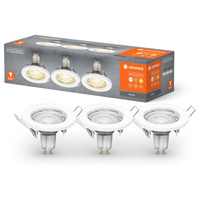 3x zapuštěné svítidlo GU10 2.6W 230lm 230V 2700K Teplá bílá LED SPOT LEDVANCE