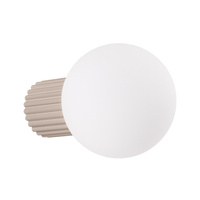 Koupelnové nástěnné svítidlo G9 Round Beige Modern Matte IP44 Halo Sollux