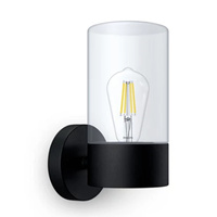 FLAREON E27 IP44 Lucerna černá PHILIPS LED fasádní nástěnné svítidlo