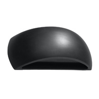 LED nástěnné svítidlo PONTIUS G9 Nástěnné svítidlo Semi-circular Ceramic Black SOLLUX