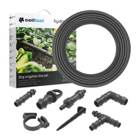 Kapací zavlažovací potrubí pro řádky plantáží Hydro Kit 50m CELLFAST