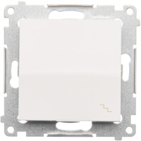 Vypínač světel Jednostupňový jednopólový vypínač Bílý DW6.01/11 KONTAKT SIMON