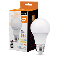 LED žárovka E27 Ball 10W 950lm 3000K Warm 270° Kobi