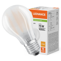 LED žárovka A60 E27 7,5W = 75W 1055lm 2700K teplá bílá FILAMENT LEDVANCE