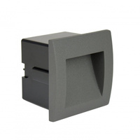 Venkovní vestavné LED fasádní zahradní svítidlo Mur-Led M2029 1.5W 60lm 3000K Teplá bílá Su-Ma