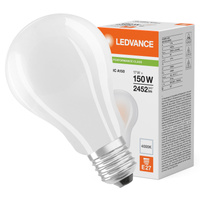 LED žárovka A70 E27 17W = 150W 2452lm 4000K neutrální bílá FILAMENT LEDVANCE