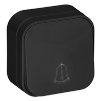 Tlačítko zvonku pro povrchovou montáž IP20 ORNO ČERNÉ