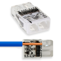 WAGO 2273-202 Quick Connect instalační konektor pro WIRE 2x0.5-2.5mm