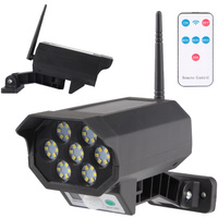 LED solární lampa Falešná kamera Venkovní zahradní pohybový senzor + dálkové ovládání
