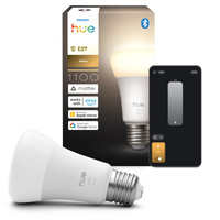 LED žárovka E27 A60 9,5W = 75W 1100lm 2700K teplá bílá SMART Smart Bluetooth ZigBee White Philips HUE