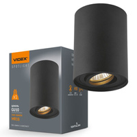 HALOGEN SPOT svítidlo pro povrchovou montáž 1x GU10 Moving Black Videx