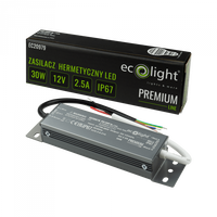 30W 12V zapouzdřený zdroj LED Premium Ecolight s krytím IP67