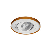 LED GU5.3 GU10 Round White Gold Tiny Kanlux Nastavitelné skryté stropní halogenové bodové svítidlo