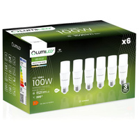 6x Žárovka LED E27, 15W = 100W 1521lm 4000K Neutrální bílá Stick LUMILED