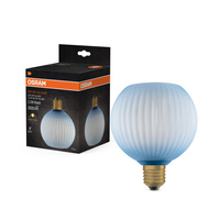 LED žárovka E27 Sphere 3,5W 300lm 2700K Warm Decorative Blue Osram