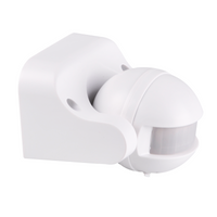 PIR pohybový senzor 12m 180° s ovládáním Povrchová montáž IP44 Bílá Sanico Goldlux