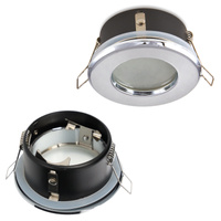 Halogenové zapuštěné bodové svítidlo GU10 Chrome Round Kobi pro zápustnou montáž