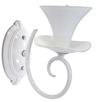 GLORIA nástěnná lampa 1xE14 bílá 26cm - GOLDLUX (Polux)