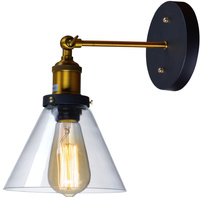 Retro vintage loftové skleněné nástěnné svítidlo E27 Volteno Milo C