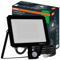 LED reflektor Halogenový venkovní reflektor 50W 4000K 4500lm IP65 se senzorem pohybu a soumraku SENSOR FLOODLIGHT LUX OSRAM