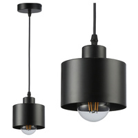 Stropní závěsné svítidlo Masterled E27 Black Elza