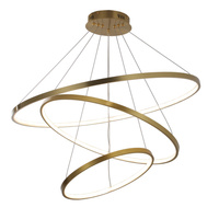 Stropní závěsné svítidlo LED 60W 8000lm 4000K neutrální 120° zlatá LEA Sanico Goldlux