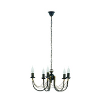 ARES 205 Nowodvorski stropní lampa černo-zlatá 5xE14 Glamour ocelový lustr