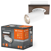 Stropní nástěnné svítidlo LED Nástěnné povrchové svítidlo 3,4 W 230lm 3000K Teplé stmívatelné dekorativní bílé hnědé bodové rtuťové Ledvance