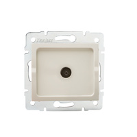 Zásuvka koaxiální televizní antény čtvercová béžová LOGI Kanlux