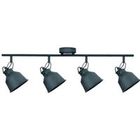 Nástěnné a stropní bodové svítidlo 4x E14 černé NIKO Sanico Goldlux