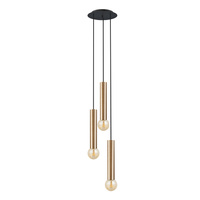 Stropní svítidlo BATON III 7855 Nowodvorski Brass 3xE27 Pendant Hight.130 cm Moderní