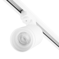 GU10 White Track Light Lampa s ozdobným kroužkem pro jednofázové kolejnice