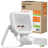 LED reflektor 8W 1200lm 4000K IP65 bílý se senzorem pohybu LEDVANCE Floodlight