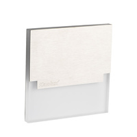 Schodišťové svítidlo LED 0,8W 15lm 6500K Cold Square Silver Sabik Kanlux