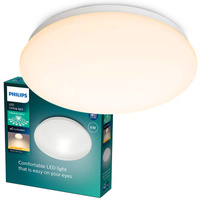 LED plafon pro povrchovou montáž MOIRE 6W 2700K 22cm bílý kulatý PHILIPS